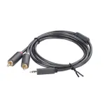 UGREEN 3.5mm ذكر إلى 2RCA ذكر كابل صوت 2m (رمادي)