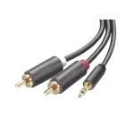 UGREEN 3.5mm ذكر إلى 2 RCA ذكر كابل صوت 3M
