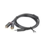UGREEN 3.5mm ذكر إلى 2RCA ذكر كابل صوت 5m (رمادي)