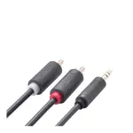 UGREEN 3.5mm ذكر إلى 2RCA ذكر كابل صوت 5m (رمادي)
