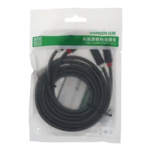 UGREEN 2RCA ذكر إلى 2RCA ذكر كابل 1.5m (أسود)