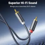 UGREEN 2 RCA ذكر إلى 2 RCA ذكر كابل صوت 3M