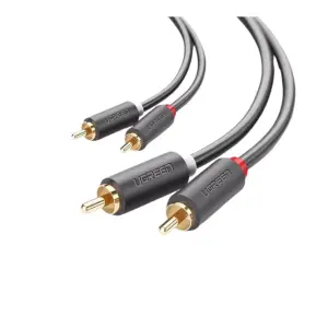 عرض UGREEN 2 RCA ذكر إلى 2 RCA ذكر كابل صوت 5M