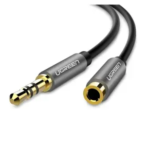 UGREEN 3.5mm ذكر إلى 3.5mm أنثى كابل تمديد 5m (أسود)