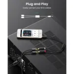 UGREEN 3.5mm ذكر إلى 2RCA أنثى كابل 25cm (رمادي)