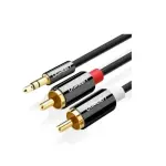 UGREEN 3.5mm ذكر إلى 2 RCA ذكر كابل 1.5M