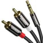 UGREEN 3.5mm ذكر إلى 2 RCA ذكر كابل 1.5M