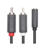 UGREEN 3.5mm أنثى إلى 2 RCA ذكر كابل صوت 1M