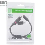 UGREEN 3.5mm أنثى إلى 2 RCA ذكر كابل صوت 1M
