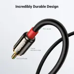 UGREEN 3.5mm ذكر إلى 2 RCA ذكر كابل 3M