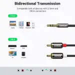 UGREEN 3.5mm ذكر إلى 2 RCA ذكر كابل 5M