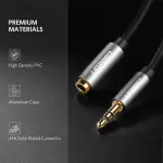 UGREEN 3.5mm ذكر إلى 3.5mm أنثى كابل تمديد 3m (أسود)