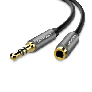 عرض UGREEN 3.5mm Male to 3.5mm Female Extension Cable 3m (Black)