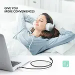 UGREEN 3.5mm ذكر إلى 3.5mm أنثى كابل تمديد 3m (أسود)