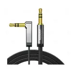 UGREEN 3.5mm ذكر إلى 3.5mm ذكر Straight إلى angle كابل مسطح 0.5m (أسود)