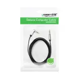 UGREEN 3.5mm Male to 3.5mm Male Straight to angle flat Cable 0.5m (Black)