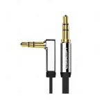 UGREEN 3.5mm Male to 3.5mm Male Straight to angle flat Cable 1m (Black)