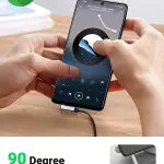 UGREEN 3.5mm ذكر إلى ذكر Angled كابل مسطح 1.5m