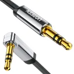 UGREEN 3.5mm ذكر إلى 3.5mm ذكر Straight إلى angle كابل مسطح 2m (أسود)