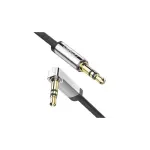 UGREEN 3.5mm ذكر إلى 3.5mm ذكر Straight إلى angle كابل مسطح 2m (أسود)