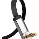 UGREEN 3.5mm ذكر إلى 3.5mm ذكر Straight إلى angle كابل مسطح 2m (أسود)