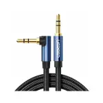 UGREEN 3.5mm ذكر إلى 3.5mm ذكر Straight إلى angle كابل مسطح 2m (أسود)