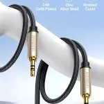 UGREEN 3.5mm كابل صوت Net Braid 0.5m (رمادي)