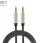UGREEN 3.5mm كابل صوت Net Braid 1m (رمادي)