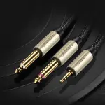 UGREEN 3.5mm TRS to Dual 6.35mm TS Audio Cable 1m (Gray)