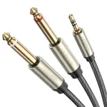 UGREEN 3.5mm TRS to Dual 6.35mm TS Audio Cable 1m (Gray)