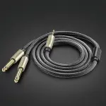 UGREEN 3.5mm TRS to Dual 6.35mm TS Audio Cable 2m (Gray)