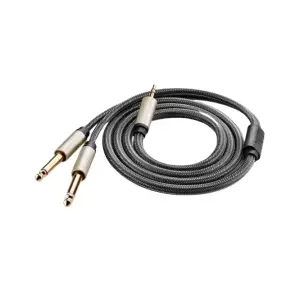 عرض UGREEN 3.5mm TRS to Dual 6.35mm TS Audio Cable 3m (Gray)