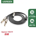 UGREEN 3.5mm TRS to Dual 6.35mm TS Audio Cable 5m (Gray)
