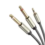 UGREEN 3.5mm TRS to Dual 6.35mm TS Audio Cable 5m (Gray)