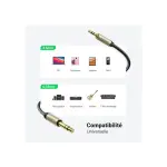 UGREEN 3.5mm to 6.35mm TRS Stereo Audio Cable 1m (Gray)
