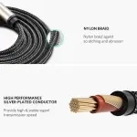 UGREEN 3.5mm ذكر إلى 6.35mm ذكر كابل 5M