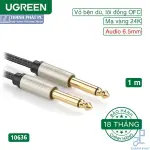 UGREEN 6.5mm ذكر إلى ذكر ستيريو Auxiliary Aux كابل صوت 1m (رمادي)