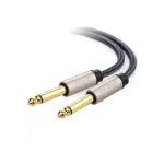 UGREEN 6.5mm ذكر إلى ذكر ستيريو Auxiliary Aux كابل صوت 1m (رمادي)