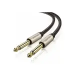 UGREEN 6.5mm ذكر إلى ذكر ستيريو Auxiliary Aux كابل صوت 1m (رمادي)