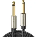 UGREEN 6.5mm ذكر إلى ذكر ستيريو Auxiliary Aux كابل صوت 2m (رمادي)