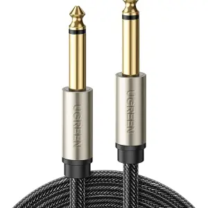 UGREEN 6.5mm Male to Male Stereo Auxiliary Aux Audio Cable 2m (Gray)