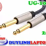 UGREEN 6.5mm ذكر إلى ذكر ستيريو Auxiliary Aux كابل صوت 2m (رمادي)