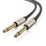 UGREEN 6.5mm ذكر إلى ذكر ستيريو Auxiliary Aux كابل صوت 2m (رمادي)