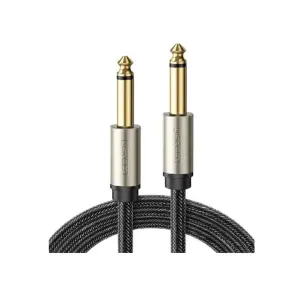 رض UGREEN 6.5mm Male to Male Stereo Auxiliary Aux Audio… (Gray)