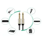 UGREEN 6.5mm Male to Male Stereo Auxiliary Aux Audio Cable 3m (Gray)