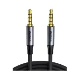 UGREEN 3.5mm ذكر إلى ذكر 4-Pole ميكروفون كابل صوت 1m (أزرق ألمنيوم shell + Braid)