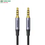UGREEN 3.5mm ذكر إلى ذكر 4-Pole ميكروفون كابل صوت 1m (أزرق ألمنيوم shell + Braid)