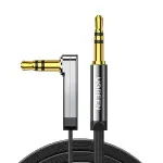 UGREEN 3.5mm ذكر إلى 3.5mm ذكر Straigth إلى angle كابل مسطح 3m (أسود)