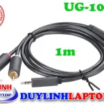 UGREEN 3.5mm ذكر إلى 2RCA ذكر كابل صوت 1m (رمادي)