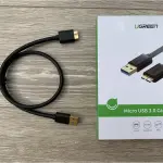 UGREEN USB 3.0 A ذكر إلى Micro USB 3.0 ذكر كابل 0.5m (أسود)